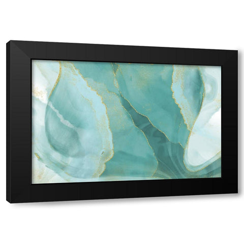 Shallow Pond Black Modern Wood Framed Art Print by Naskrent, Delores