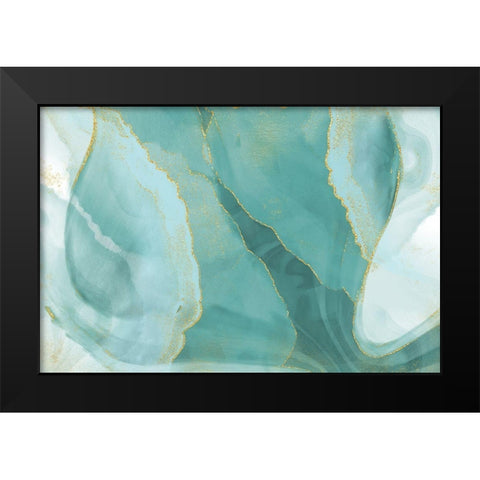 Shallow Pond Black Modern Wood Framed Art Print by Naskrent, Delores