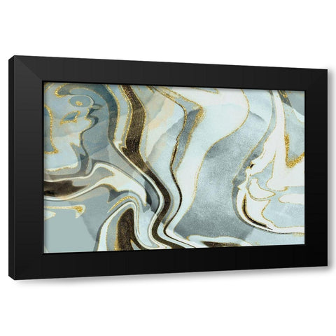 Falcon Ridge Black Modern Wood Framed Art Print by Naskrent, Delores