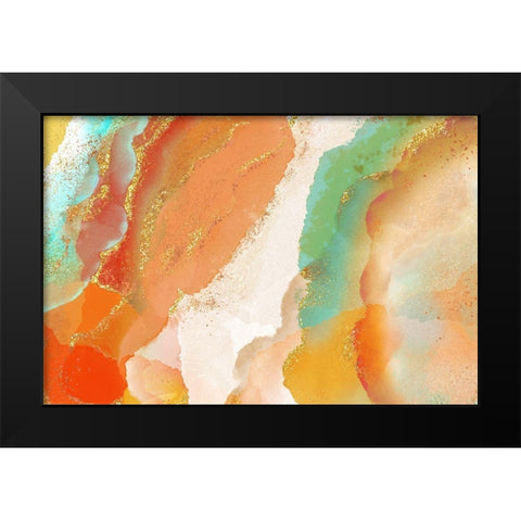 Copperhead Row Black Modern Wood Framed Art Print by Naskrent, Delores