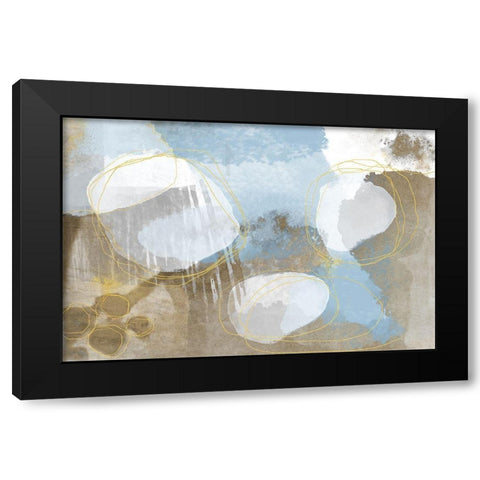 Gentle Ashes Black Modern Wood Framed Art Print with Double Matting by Naskrent, Delores