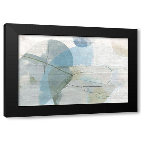 Sweet Street Black Modern Wood Framed Art Print by Naskrent, Delores