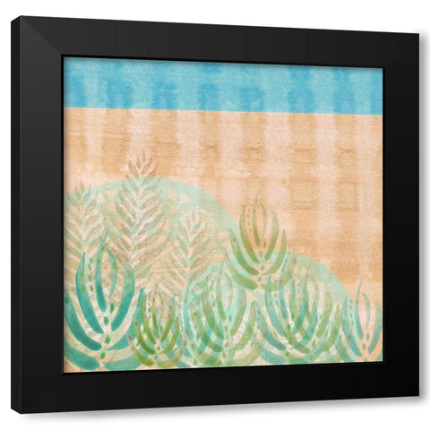 Palm Leaves at Alvor Black Modern Wood Framed Art Print with Double Matting by Kouta, Flora