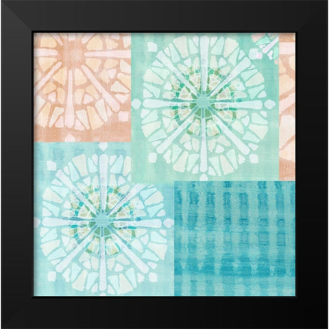 Mosaic Sundials Black Modern Wood Framed Art Print by Kouta, Flora