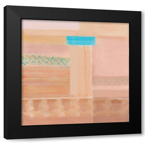 Sunset over the Cliffs Black Modern Wood Framed Art Print by Kouta, Flora