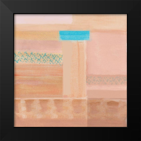 Sunset over the Cliffs Black Modern Wood Framed Art Print by Kouta, Flora