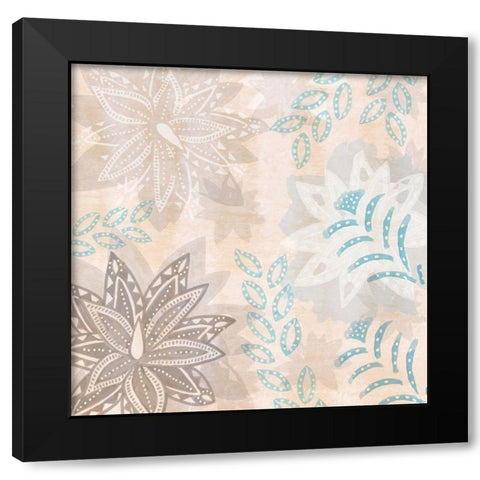 Blue Agave Black Modern Wood Framed Art Print by Kouta, Flora