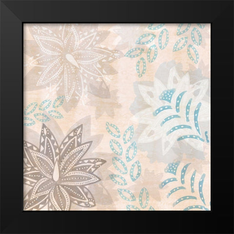 Blue Agave Black Modern Wood Framed Art Print by Kouta, Flora