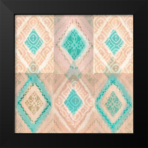 Marrakesh Diamonds I Black Modern Wood Framed Art Print by Kouta, Flora