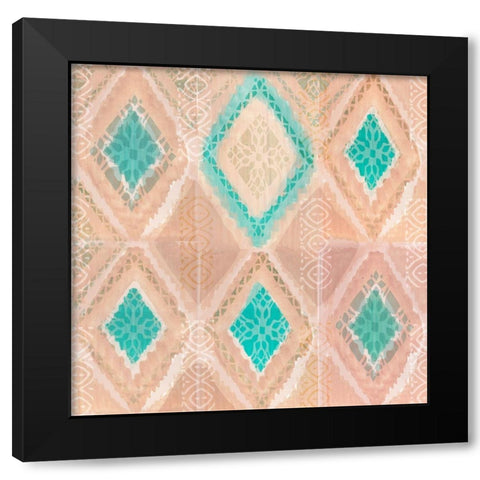 Marrakesh Diamonds III Black Modern Wood Framed Art Print by Kouta, Flora