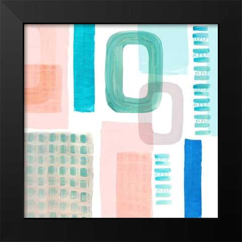 Floating III Black Modern Wood Framed Art Print by Kouta, Flora