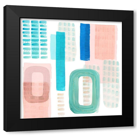 Floating IV  Black Modern Wood Framed Art Print by Kouta, Flora