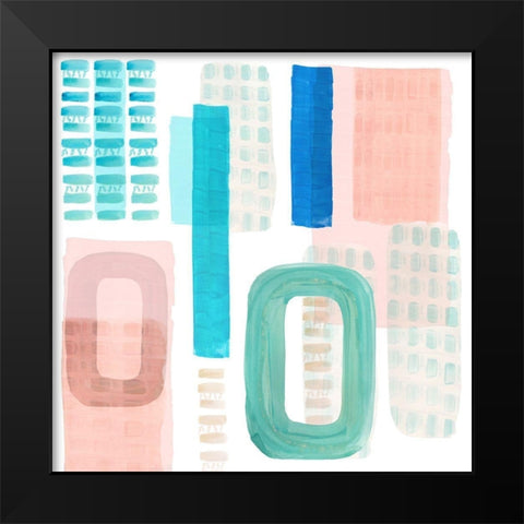 Floating IV  Black Modern Wood Framed Art Print by Kouta, Flora