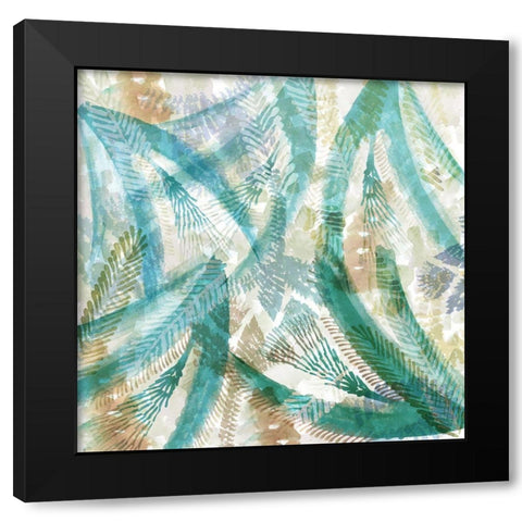 Ocean Garden I Black Modern Wood Framed Art Print by Kouta, Flora