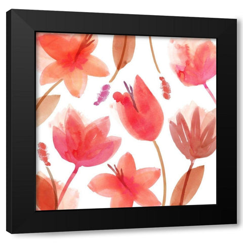 Seraphina II Black Modern Wood Framed Art Print by Kouta, Flora