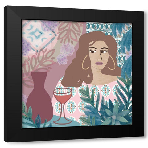 Sunday Afternoon I Black Modern Wood Framed Art Print by Kouta, Flora