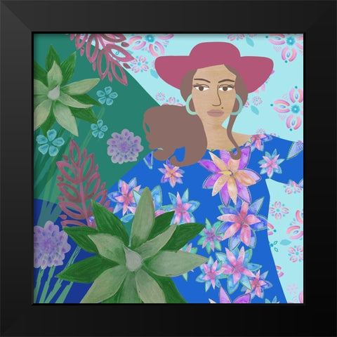 Sunday Afternoon III Black Modern Wood Framed Art Print by Kouta, Flora