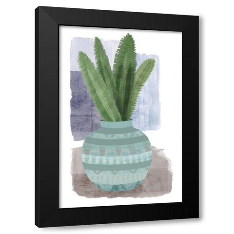 Florero Viejo III Black Modern Wood Framed Art Print by Kouta, Flora