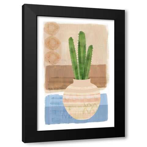 Florero Viejo VIII Black Modern Wood Framed Art Print by Kouta, Flora