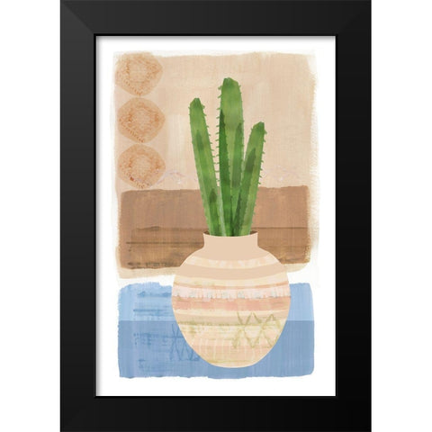 Florero Viejo VIII Black Modern Wood Framed Art Print by Kouta, Flora