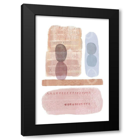 Still Standing Black Modern Wood Framed Art Print by Kouta, Flora