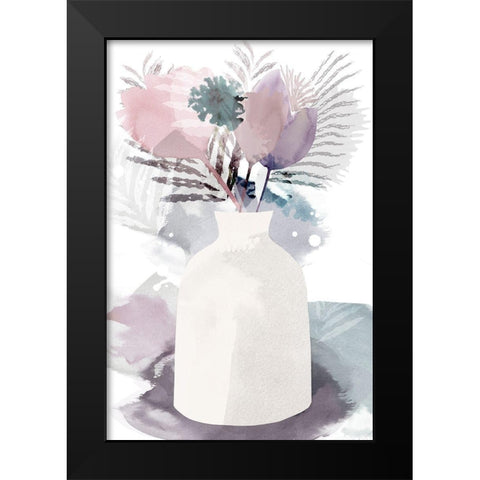 After the Rain IV Black Modern Wood Framed Art Print by Kouta, Flora