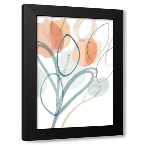 Angeline IV Black Modern Wood Framed Art Print by Kouta, Flora