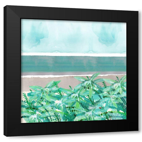 Wild Palms III Black Modern Wood Framed Art Print by Kouta, Flora