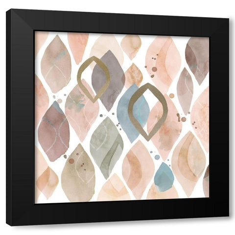 Water Colours I Black Modern Wood Framed Art Print by Kouta, Flora