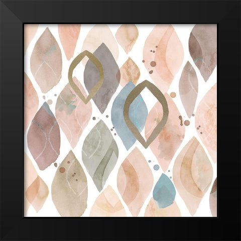 Water Colours I Black Modern Wood Framed Art Print by Kouta, Flora