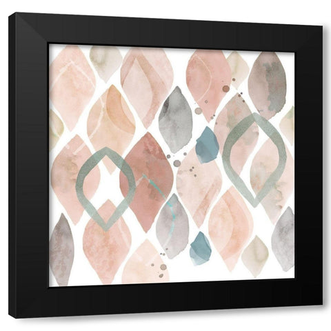 Water Colours II Black Modern Wood Framed Art Print by Kouta, Flora