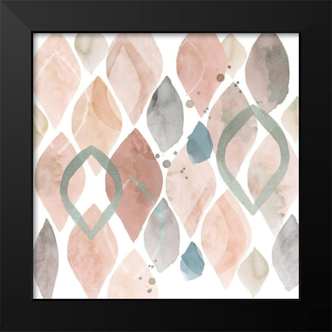 Water Colours II Black Modern Wood Framed Art Print by Kouta, Flora