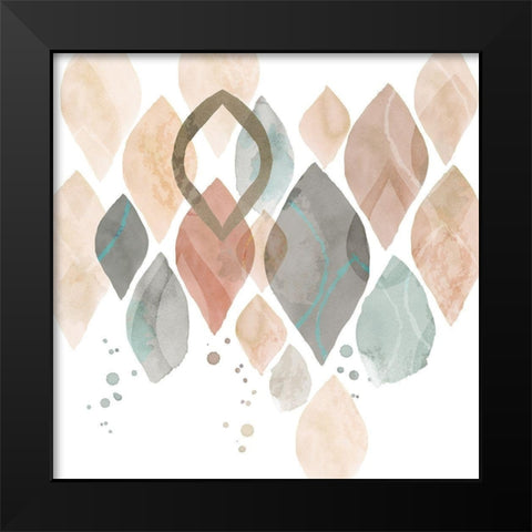 Water Colours IV Black Modern Wood Framed Art Print by Kouta, Flora