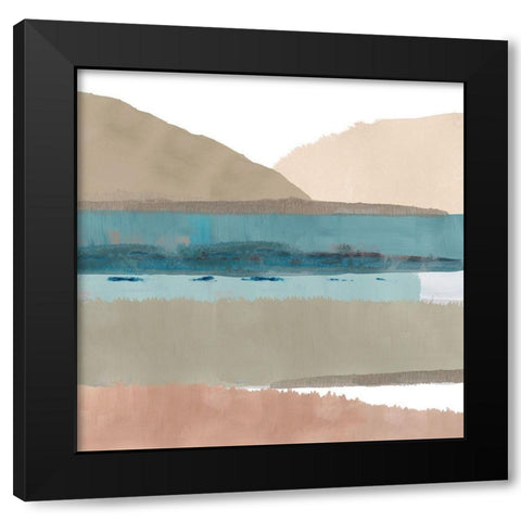 Thirlmere II Black Modern Wood Framed Art Print by Kouta, Flora