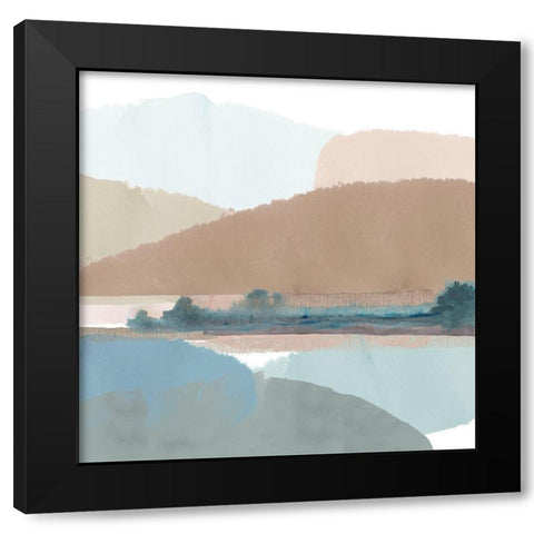 Thirlmere III Black Modern Wood Framed Art Print by Kouta, Flora