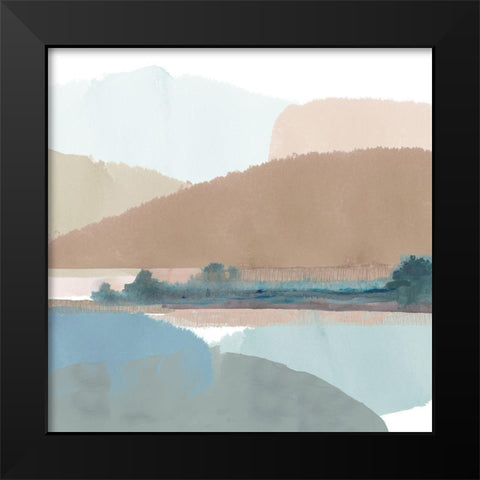 Thirlmere III Black Modern Wood Framed Art Print by Kouta, Flora