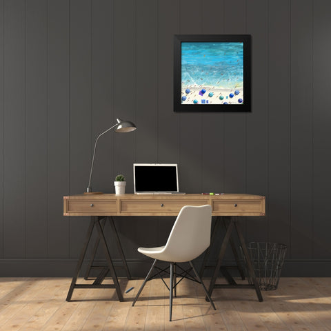 Beaches II Black Modern Wood Framed Art Print by Novak, Rick