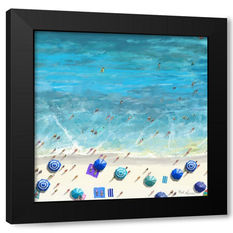 Beaches II Black Modern Wood Framed Art Print by Novak, Rick