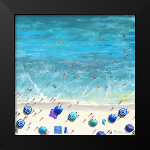Beaches II Black Modern Wood Framed Art Print by Novak, Rick