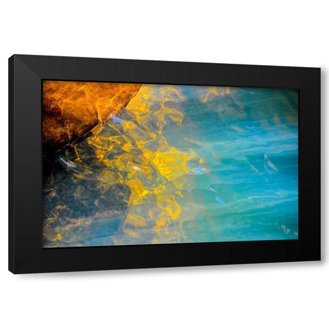 Blazing Star Black Modern Wood Framed Art Print with Double Matting by Cooper, Helena