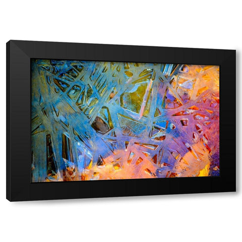 Connecting Black Modern Wood Framed Art Print by Cooper, Helena