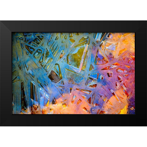 Connecting Black Modern Wood Framed Art Print by Cooper, Helena