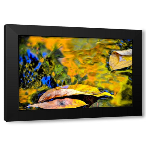 Restful Black Modern Wood Framed Art Print by Cooper, Helena