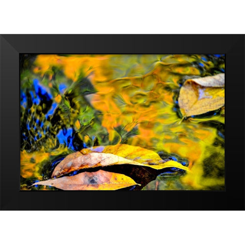 Restful Black Modern Wood Framed Art Print by Cooper, Helena