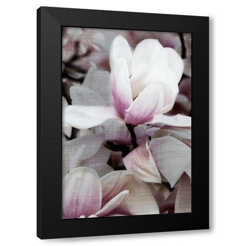 Petal Heaven I Black Modern Wood Framed Art Print by Robertson, Leda