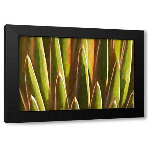 Desert Growth Black Modern Wood Framed Art Print by Robertson, Leda