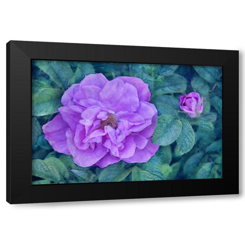 Moment of Beauty Black Modern Wood Framed Art Print by Robertson, Leda