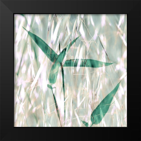 Flourish X Black Modern Wood Framed Art Print by Aryai, Sia