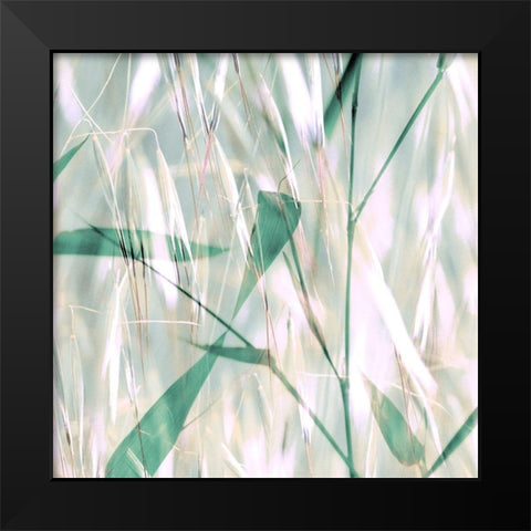 Flourish XII Black Modern Wood Framed Art Print by Aryai, Sia