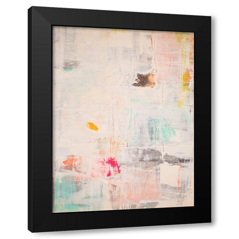 Mosaic I Black Modern Wood Framed Art Print by Aryai, Sia